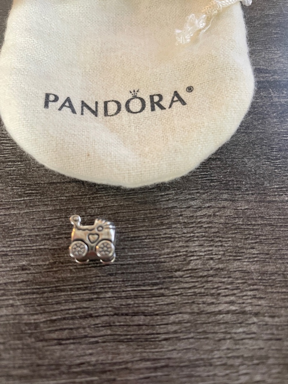 Pandora Silver Baby Carriage Charm